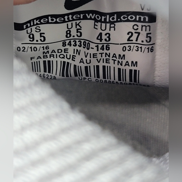 Nike Hyperdunk Flyknit USA Sneakers Mens 9.5 - Picture 12 of 13